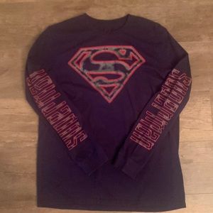 Men’s Long Sleeve Superman T-shirt